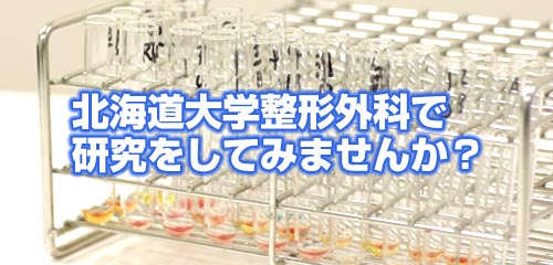 北海道大学整形外科で研究をしてみませんか？